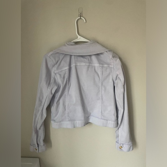 MK Michael Kors Light Lavender Jean Jacket Size Medium - Picture 5 of 6